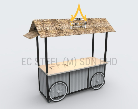 EC Steel Thai Food Cart 