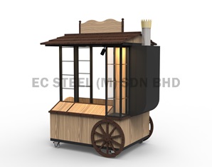 KS-11030-2-MODERN-DISPLAY-CART-DISPLAYKIOSK